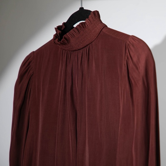 Aritzia Wilfred | Garlyn High-Neck Dress in Green XS - Picture 2 of 12